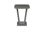 A front view of the Lazzaro Bar Table in Graphite Grey Matt 800, showcasing its modern and sleek design. The bar table features a rectangular tabletop with clean lines and a graphite grey matte finish, creating a contemporary and sophisticated look for your home bar or dining area.