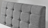 Lyra Fabric Bed  3  Charcoal