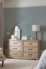 Elegant Majestic Damask Blue wallpaper featuring soft gold on dusty blue