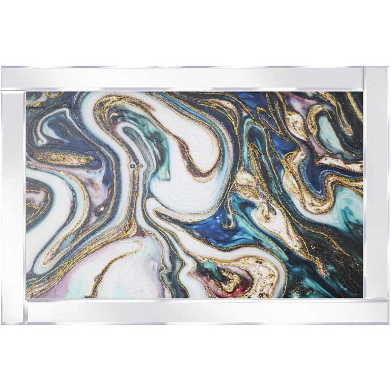 Contemporary Art Mirrored Frame
