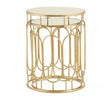 Avantis Set Of 2 Champagne Metal Side Tables