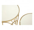 Avantis Set Of 2 Champagne Metal Side Tables