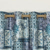 Patchwork Curtains Navy