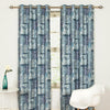 Patchwork Curtains Navy