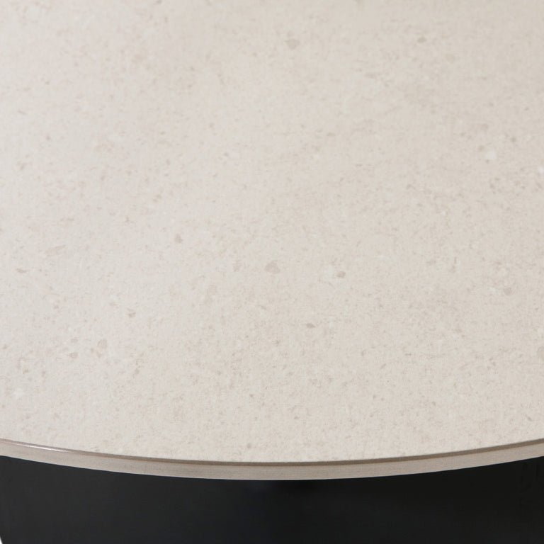 Quinn Circular Dining Table 800 Taupe