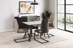 Create a welcoming and inviting dining space with the Quinn Dining Table 1200 in Taupe. The rectangular tabletop provides plenty of room for family and friends to gather around. The taupe finish adds a touch of sophistication, while the clean lines and modern design complement any decor. Crafted with durability in mind, this table is both functional and aesthetically pleasing. From everyday meals to special occasions, the Quinn Dining Table sets the stage for memorable dining experiences.