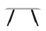 Create a stylish and inviting dining space with the Quinn Dining Table 1600 in Taupe. The rectangular tabletop provides plenty of room for family and friends to gather around. The taupe finish adds a modern and sophisticated touch, while the clean lines and minimalist design enhance any decor. Crafted with durability in mind, this table is both practical and aesthetically pleasing. Whether for everyday meals or special occasions, the Quinn Dining Table delivers both functionality and elegance.