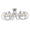 Rafferty 5 Light Semi Flush Polished Chrome