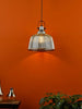 Rhode Single Large Pendant Polished Chrome Smoked Glass