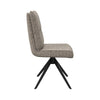 Torelli Rimini armless swivel chair in oatmeal fabric