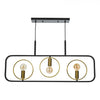 Ryota 3 Light Bar Pendant Satin Black Antique Gold
