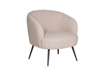 Add a touch of elegance to your living space with the Shelbie Accent Chair in Cream. The cream-colored upholstery exudes a sense of timeless beauty and sophistication. The chair's sleek and curved design offers both comfort and style, making it the perfect addition to any room.