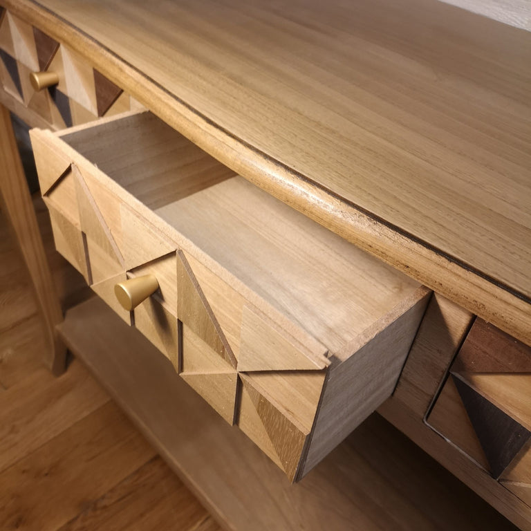 Diamond Design Console Table