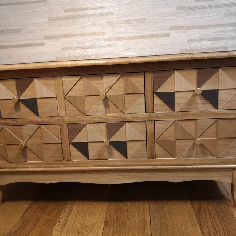 Diamond Design 6 Drawer Unit
