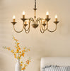 Lydian 6 Light Pendant Antique Ceiling Lighting in living room