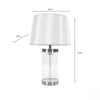Carlee Table Lamp Satin Silver