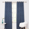 Fiesta Interlined Eyelet Curtains  Midnight