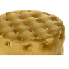 Taylor Round Velvet Pouffee Mustard Yellow 60cm