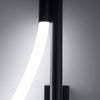 Loft-inspired LED wall light GALAKSE black

