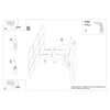 Contemporary GALAKSE black LED wall lamp
