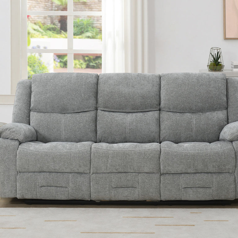 Weston 3 Seater Sofa Recliner Grey