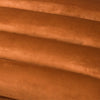 Fern Cottage Burnt Orange and Brass Ribbed Footstool