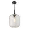 Tavia Pendant Lighting with Crackle Glass Shade