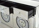 Crystal Sideboard With Rectangular Mirror