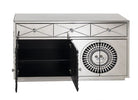 Crystal Sideboard With Rectangular Mirror