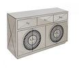 Crystal Sideboard With Rectangular Mirror