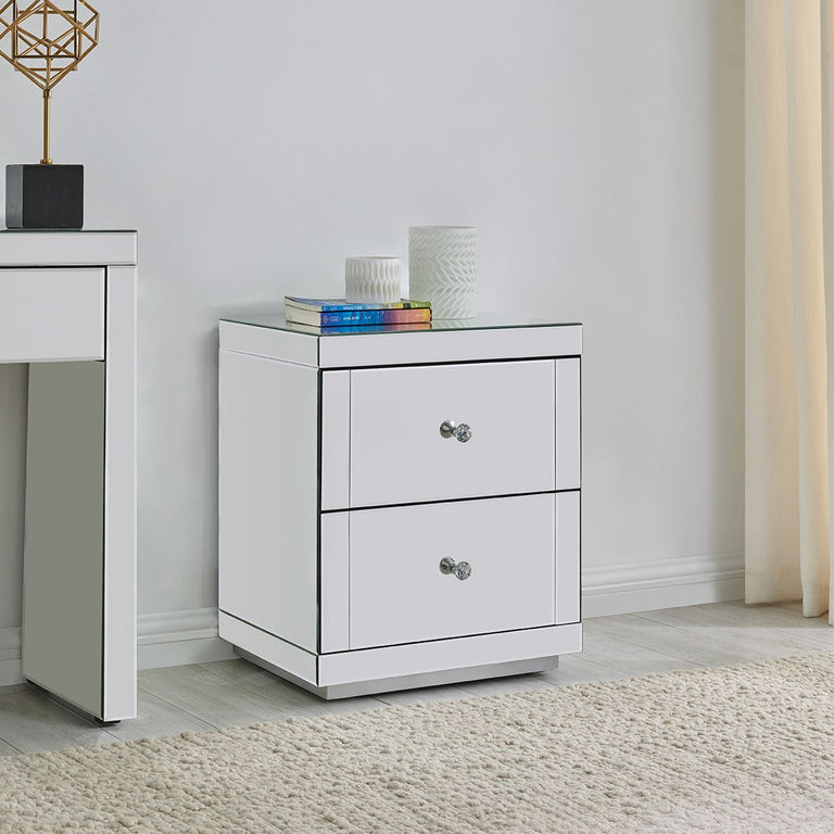 Hollywood 2 Drawer End Table