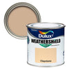 Dulux Weathershield Claystone: A warm and earthy tone for long-lasting exterior protection.