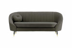 Ella 25 Seater Grey Velvet