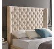 Transform Your Bedroom: Stylish Beige Fabric King Size Bed with Storage - Shop Now!