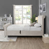 This bed combines style and functionality.