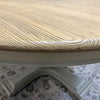 Round table for cozy dinner conversations.