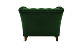 Newport 1 Seater Chair Green Velvet