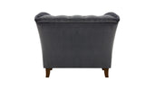 Newport 1 Seater Chair Grey Velvet