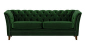 Newport 3 Seater Green Velvet