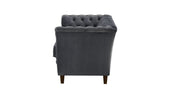 Newport 3 Seater Grey Velvet